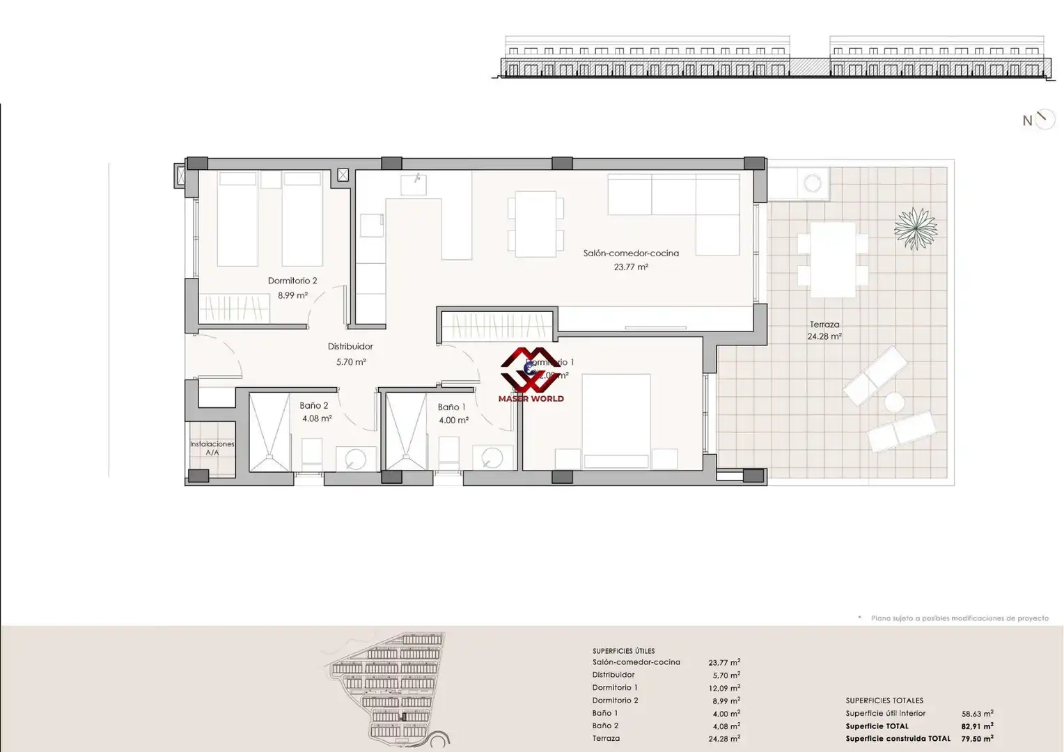 Erdgeschosswohnung mit Pool zum Verkauf in San Juan de los Terreros, imagen 15