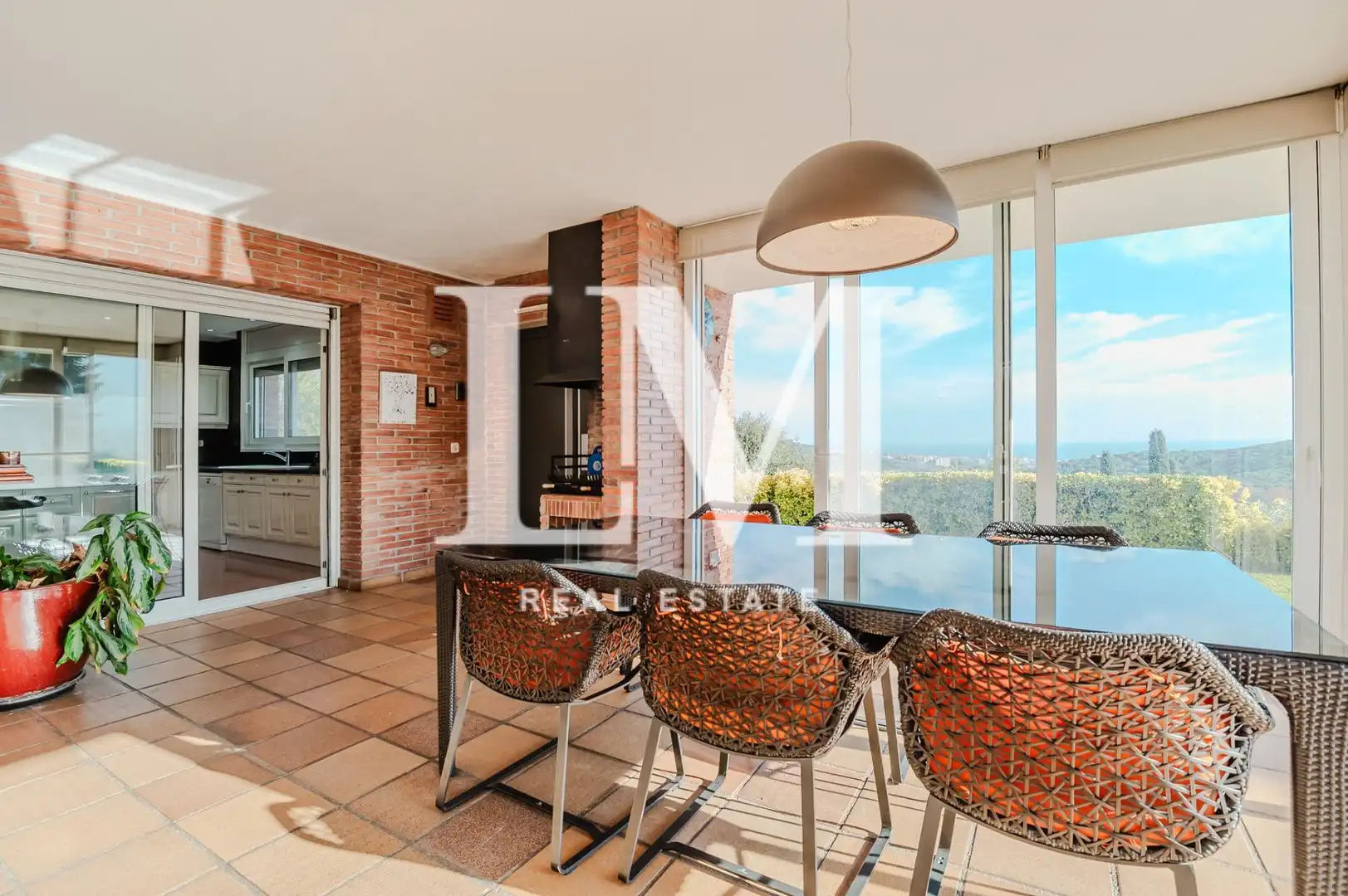 Dining room of Houses for rent in Argentona  with Air Conditioner, Private garden and Terrace