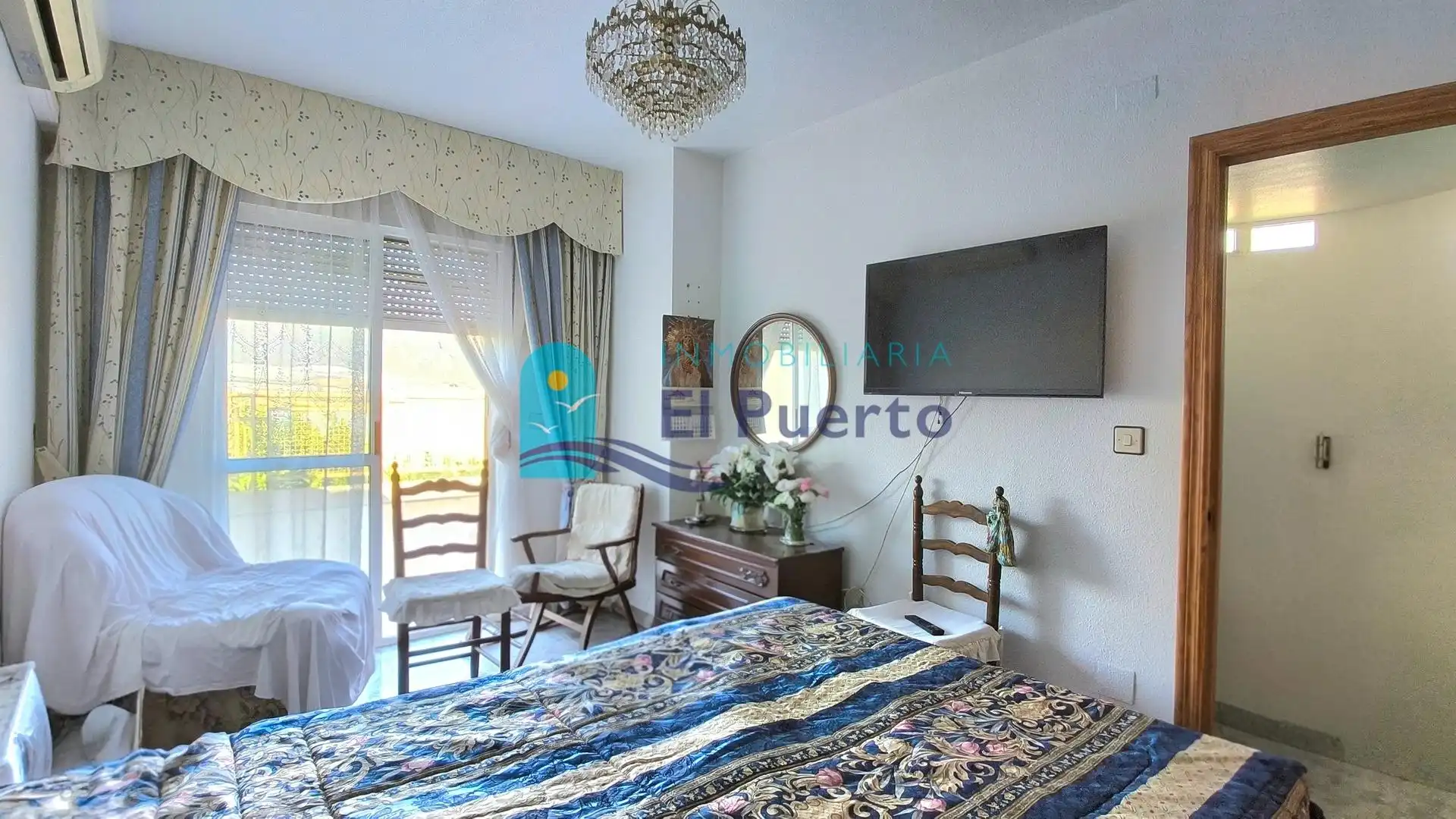 Schlafzimmer von Maisonette zum Verkauf in Mazarrón mit Klimaanlage, Privatgarten und Terrasse