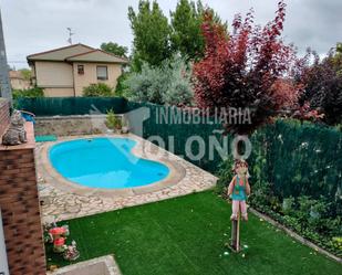 Swimming pool of Single-family semi-detached for sale in Casalarreina  with Heating, Private garden and Parquet flooring