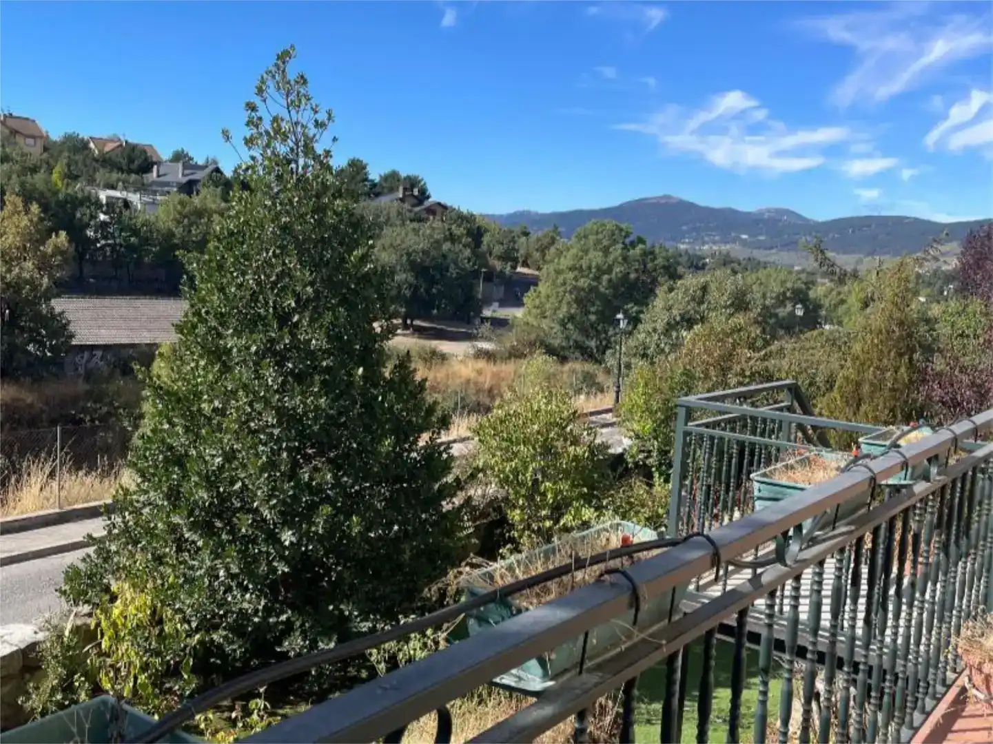 Terrasse von Wohnung zur Miete in Cercedilla mit Privatgarten, Abstellraum und Möbliert
