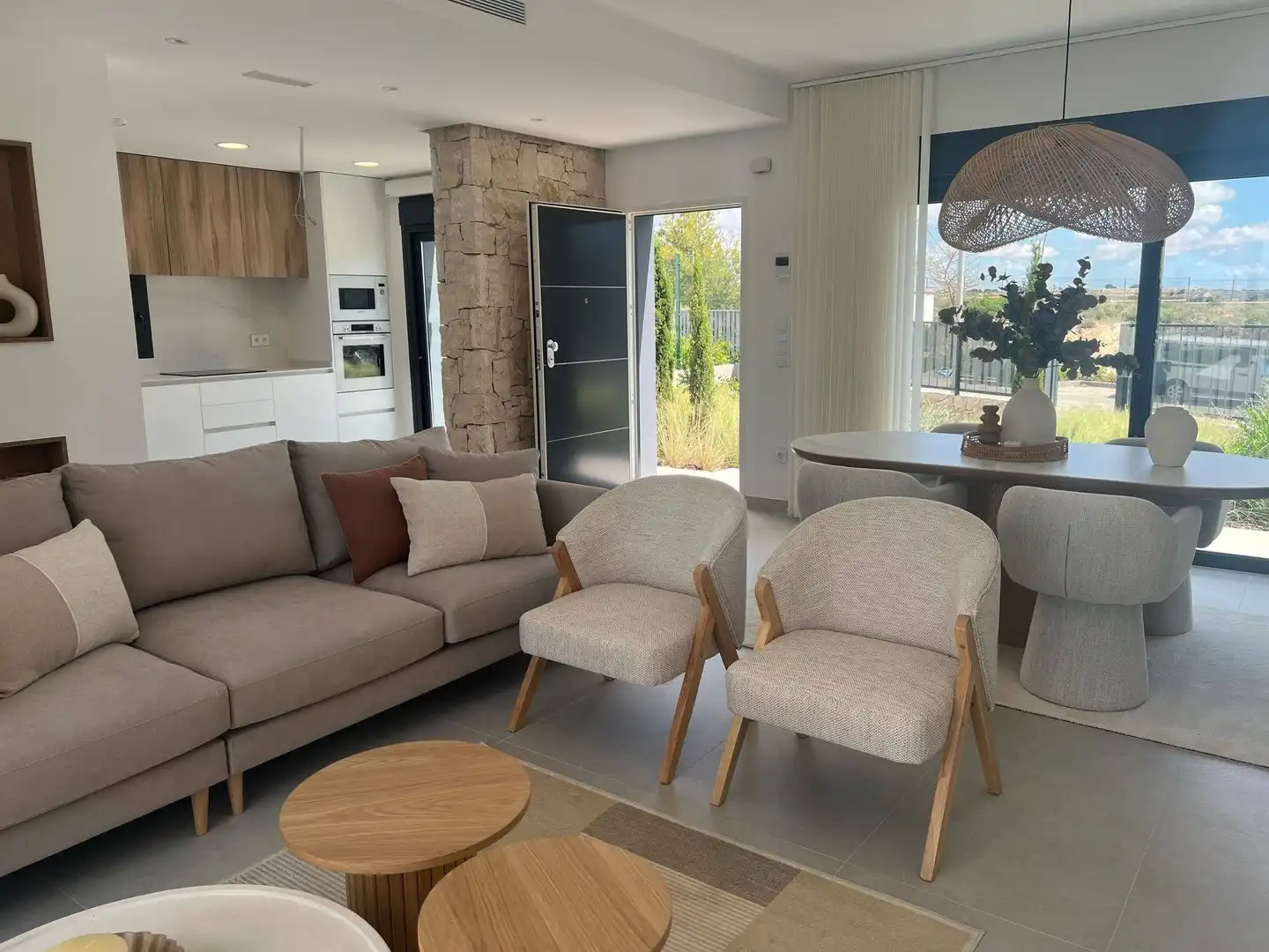 Living room of Detached homes for sale in Pilar de la Horadada  with Air Conditioner, Private garden and Terrace