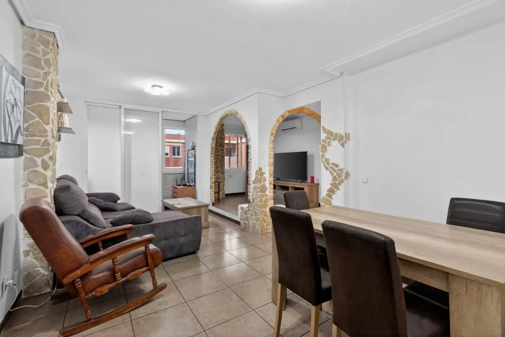 Living room of Flat for sale in Alicante / Alacant  with Air Conditioner and Swimming Pool