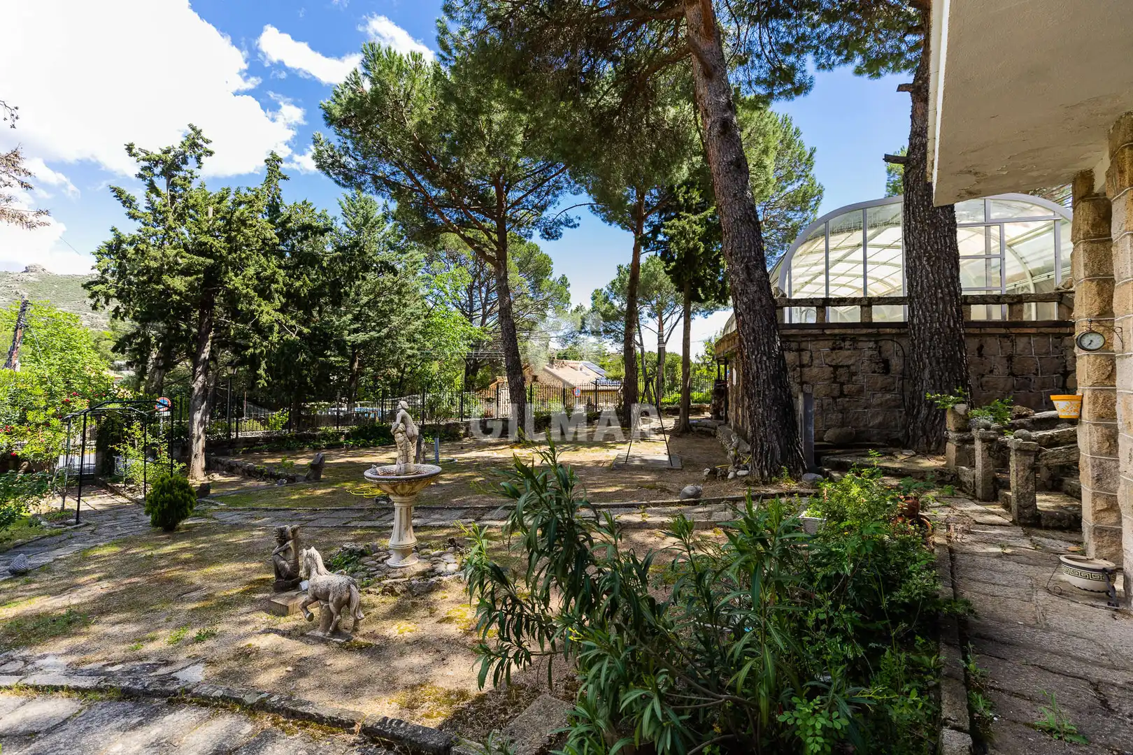 Garden of Houses for sale in Manzanares El Real  with Heating, Private garden and Swimming Pool