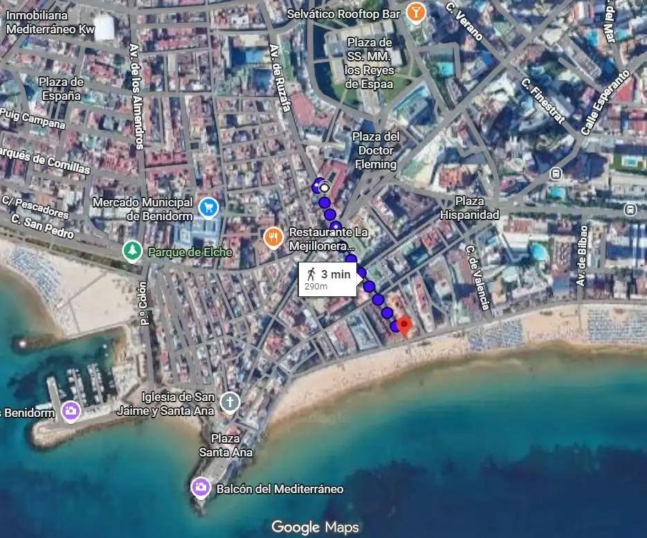 Vista exterior de Piso en venta en Benidorm con Aire acondicionado, Terraza y Balcón