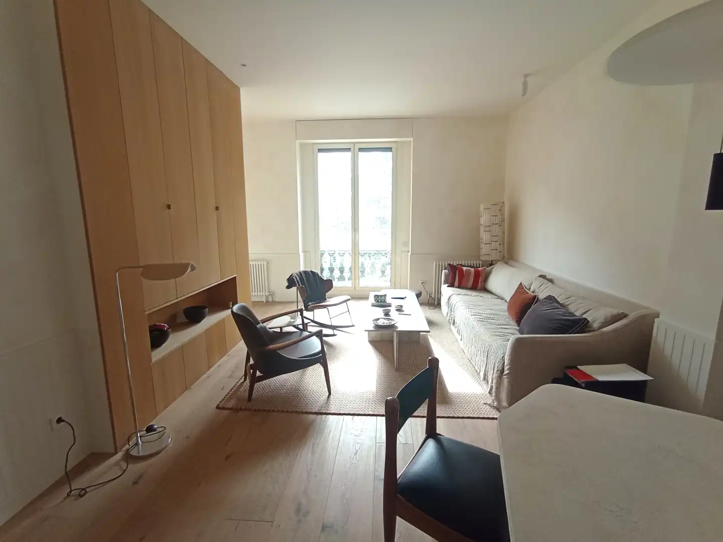 Sala de estar de Piso en venta en Barcelona con Aire acondicionado, Calefacción y Parquet