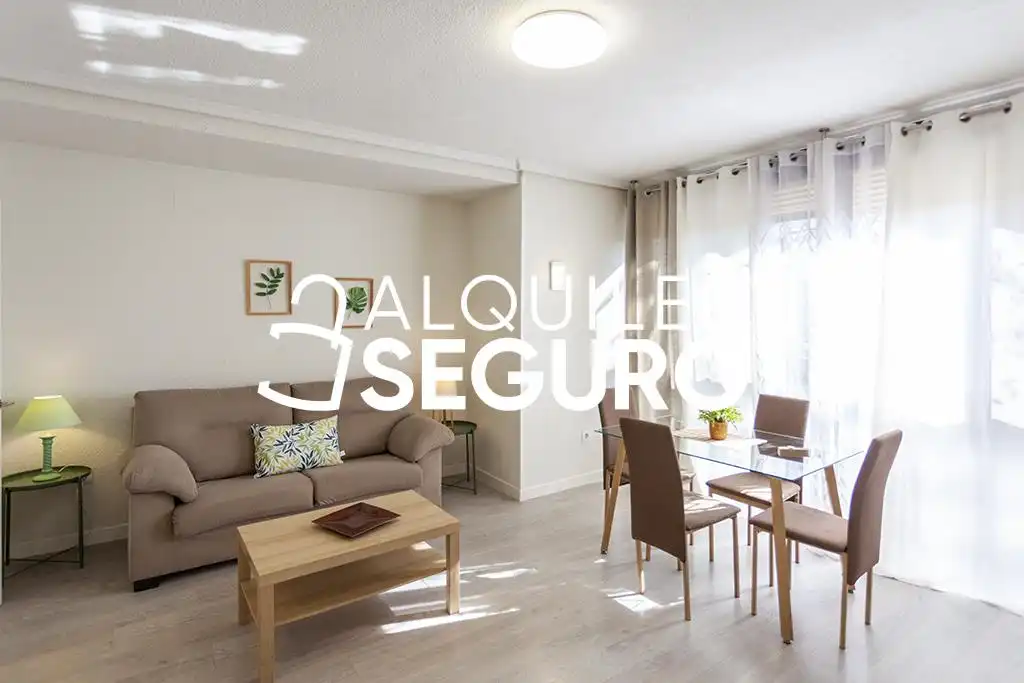 Sala d'estar de Pis de lloguer en Madrid amb Aire condicionat, Calefacció i Moblat
