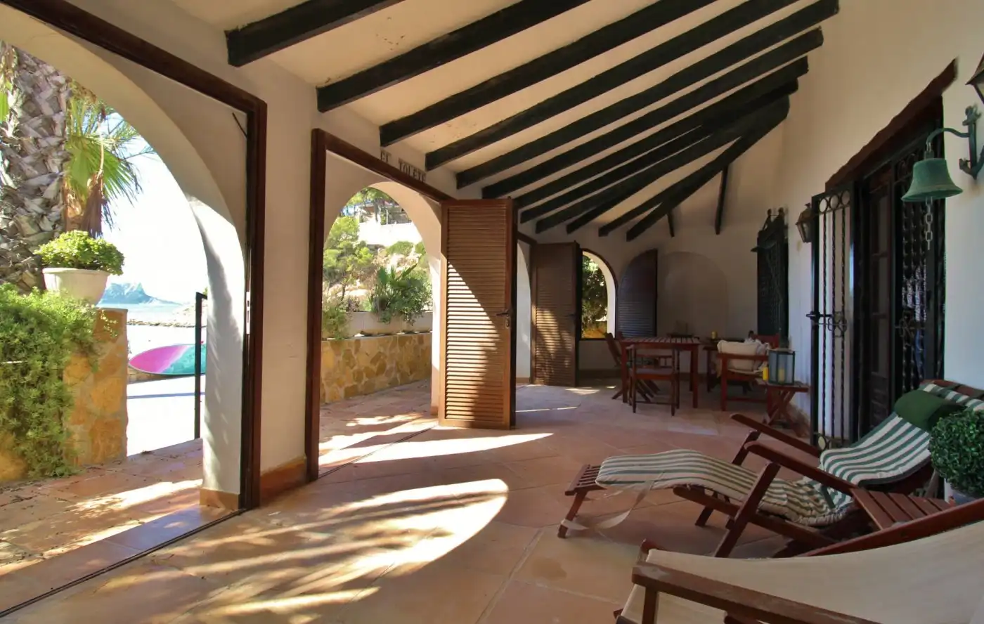 Terraza de Casa o chalet en venta en Moraira con Aire acondicionado, Calefacción y Jardín privado