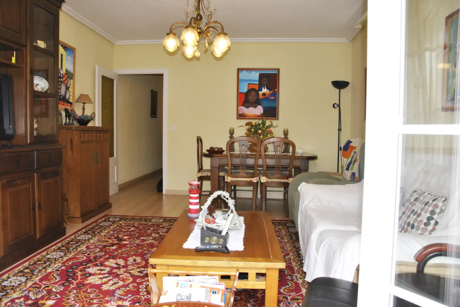 Living room of Flat for sale in Plasencia  with Air Conditioner, Heating and Parquet flooring