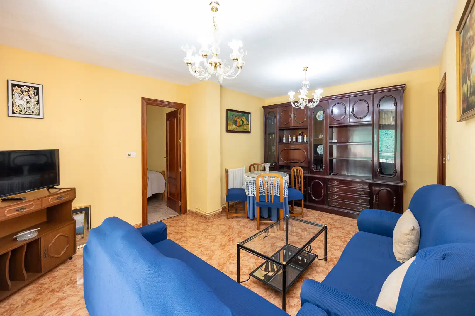 Sala de estar de Piso de alquiler en Granada con Calefacción, Amueblado y Lavadora