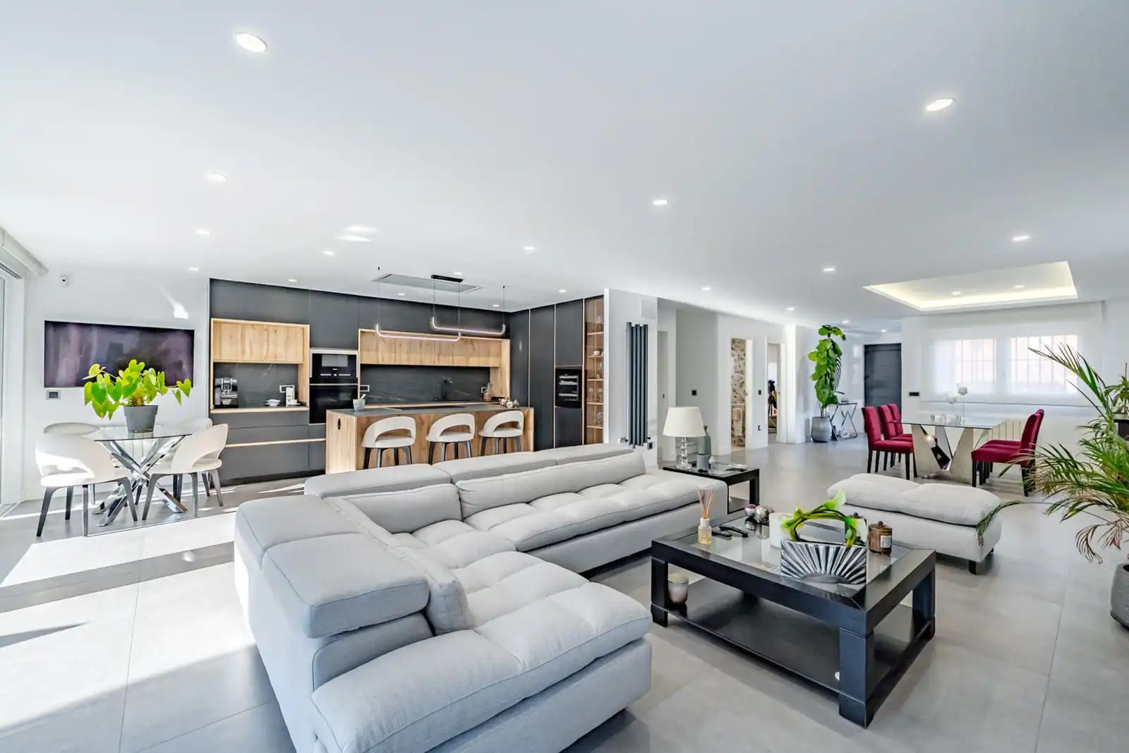 Sala de estar de Casa adosada en venta en Torrejón de la Calzada con Aire acondicionado, Calefacción y Terraza