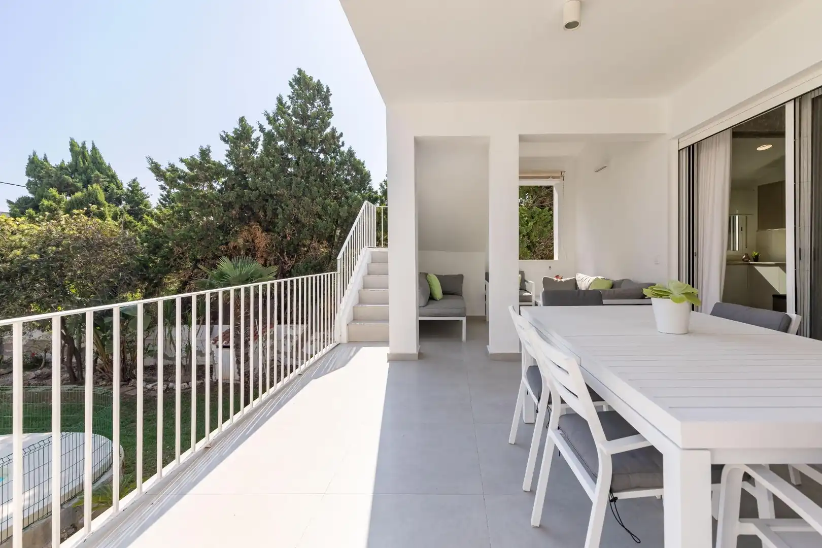 Terrasse von Haus oder Chalet zum Verkauf in Dénia mit Klimaanlage, Heizung und Privatgarten