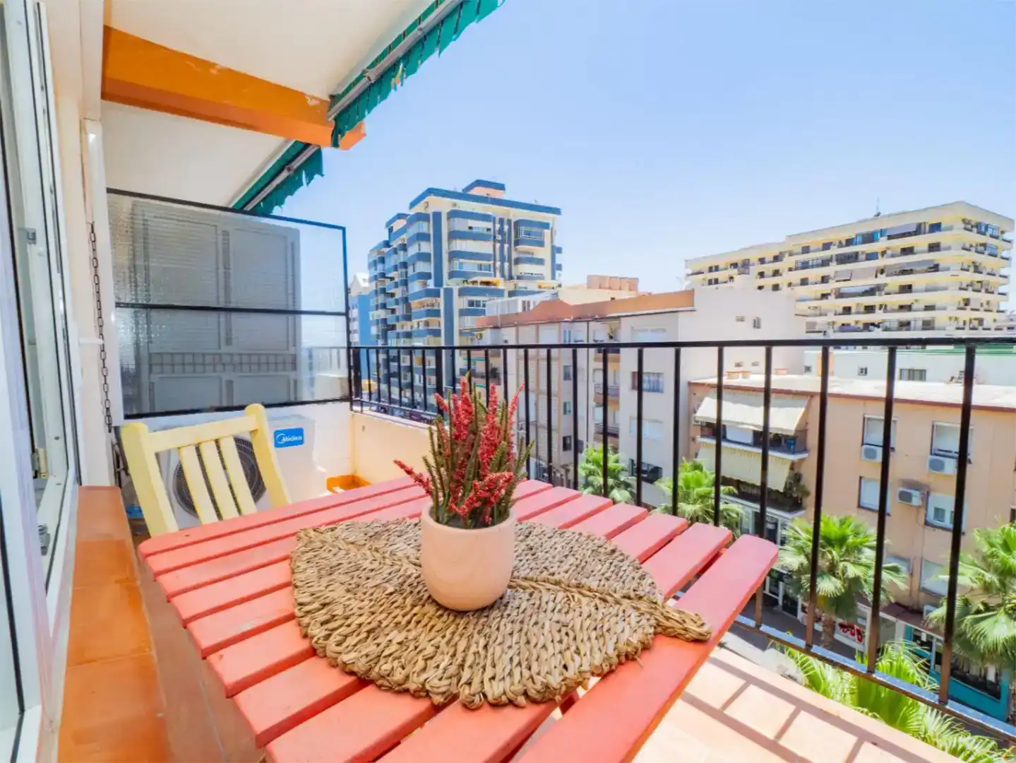 Terrasse von Wohnung zur Miete in Fuengirola mit Klimaanlage, Möbliert und Balkon