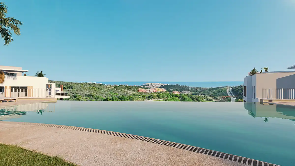 Piscina de Pis en venda en Benalmádena amb Aire condicionat, Jardí privat i Terrassa