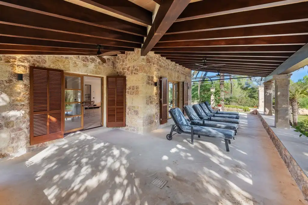 Terraza de Finca rústica en venta en Pollença con Aire acondicionado, Calefacción y Jardín privado