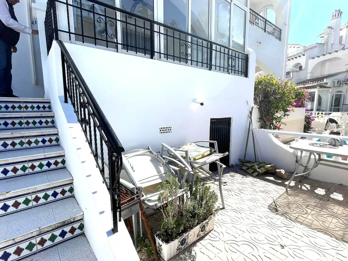 Terraza de Casa adosada en venta en Torrevieja con Amueblado, Balcón y Piscina comunitaria