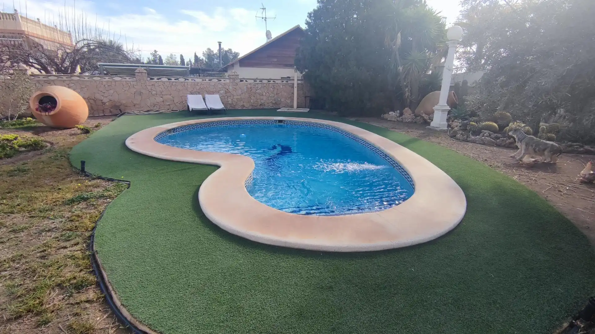 Swimming pool of Houses for sale in San Vicente del Raspeig / Sant Vicent del Raspeig  with Air Conditioner, Heating and Private garden