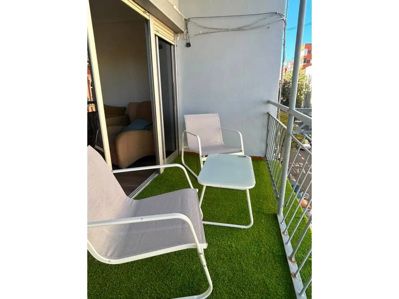 Balcony of Flat for rent in Valencia  with Air Conditioner, Parquet flooring and Storage room