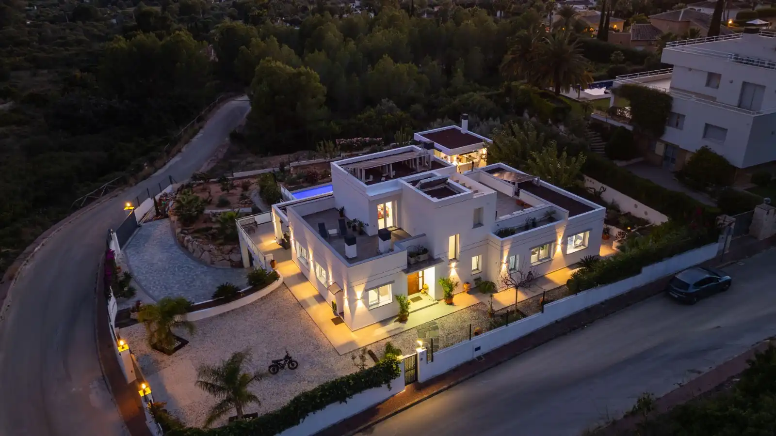 Vista exterior de Casa o xalet en venda en Jávea / Xàbia amb Aire condicionat, Calefacció i Jardí privat