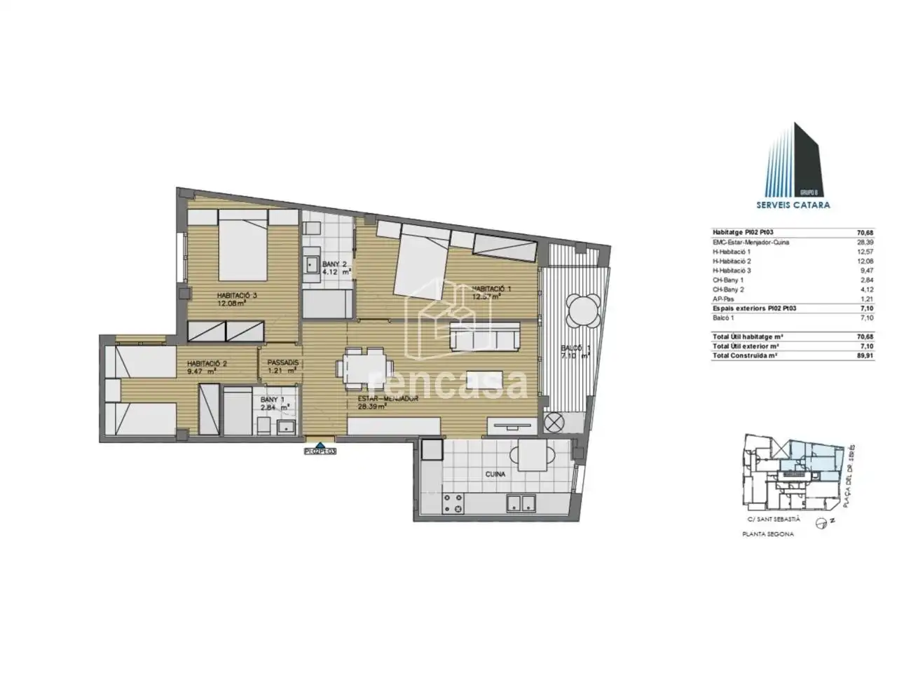Piso con terraza en venta en Plaza Doctor Serés, imagen 10