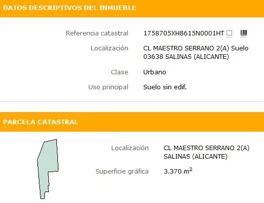 Wohnbaugrundstück zum Verkauf in Calle Maestro Serrano 2A, imagen 7