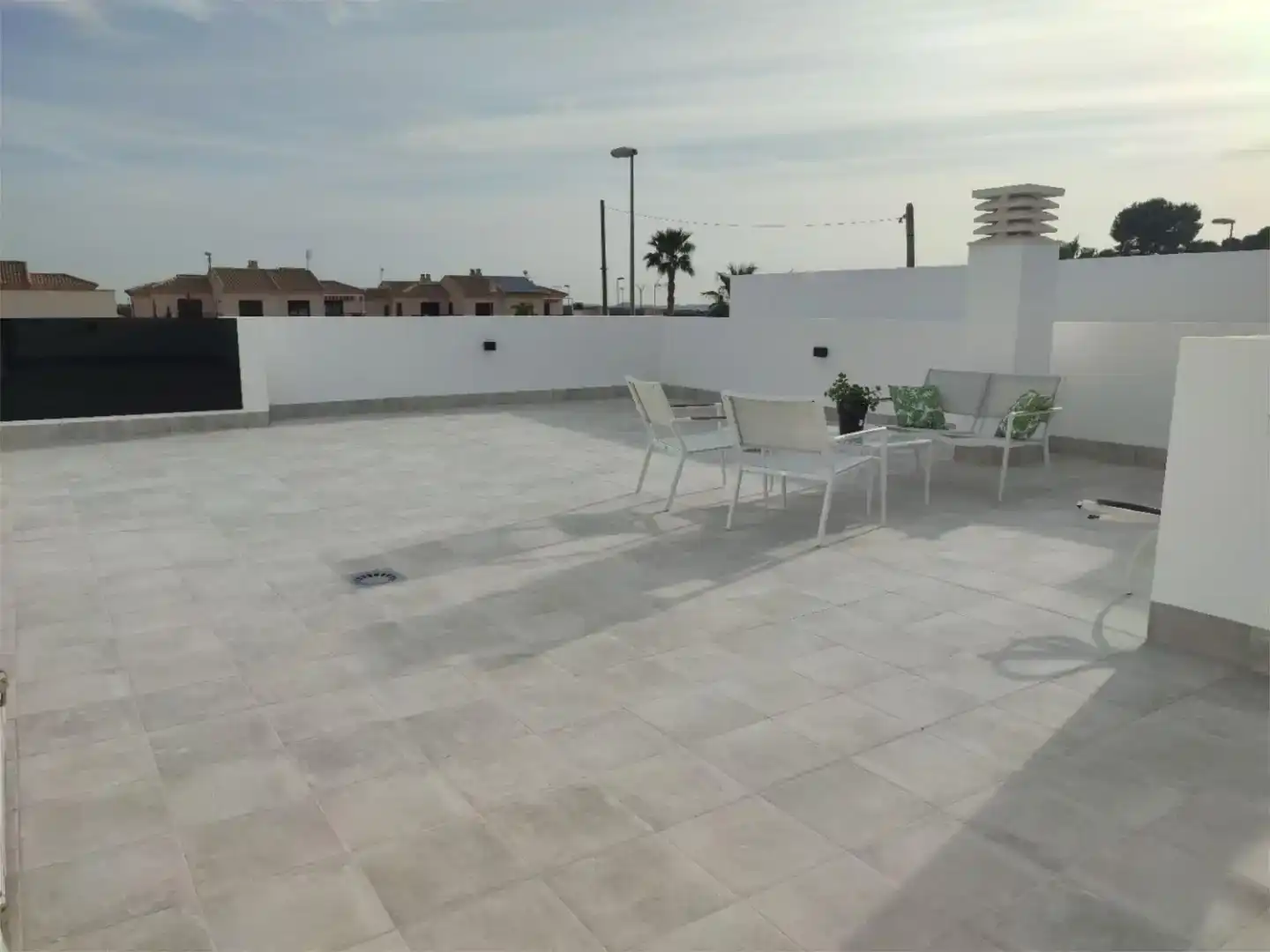Terrasse von Erdgeschoss zum Verkauf in Torre-Pacheco mit Klimaanlage, Privatgarten und Schwimmbad