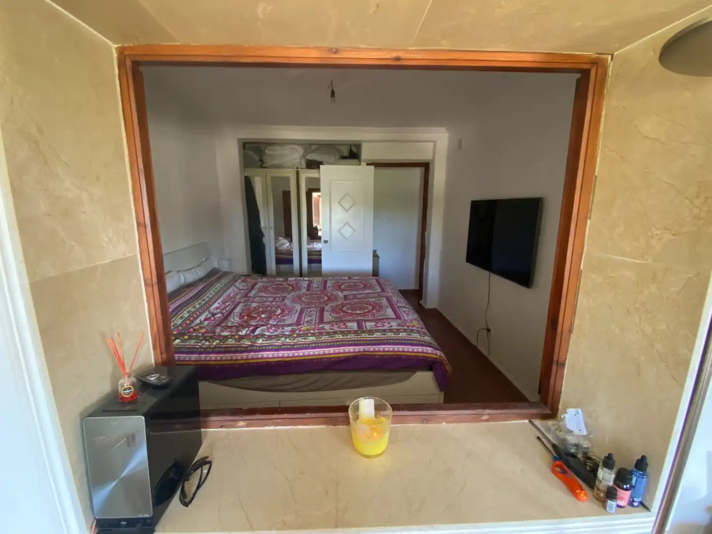 Habitación de Finca rústica en venta en Sax con Aire acondicionado, Calefacción y Jardín privado