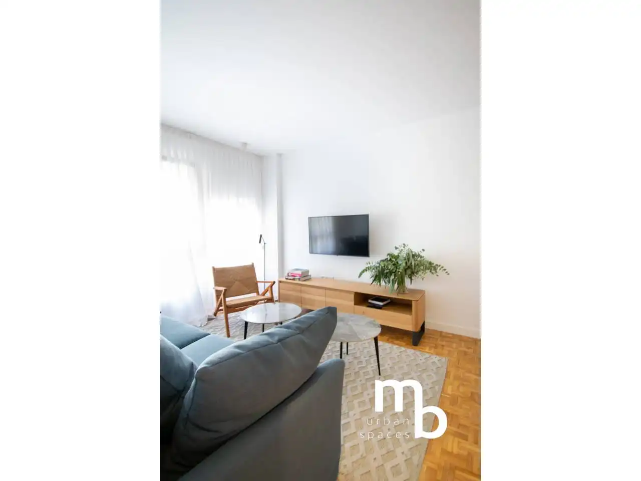 Sala de estar de Piso de alquiler en Madrid con Aire acondicionado, Calefacción y Parquet