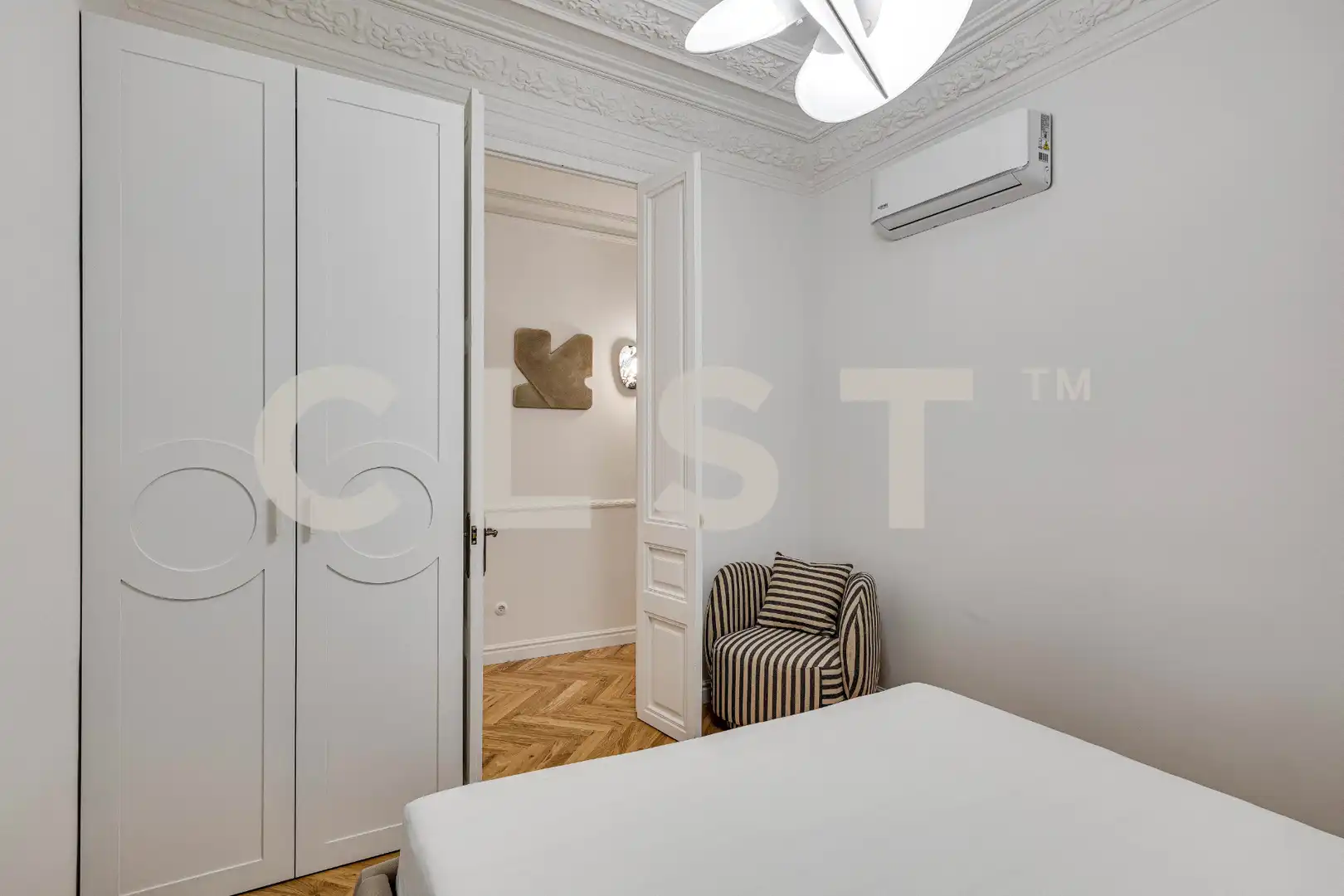 Schlafzimmer von Wohnungen zum Verkauf in Barcelona mit Klimaanlage, Heizung und Parkett