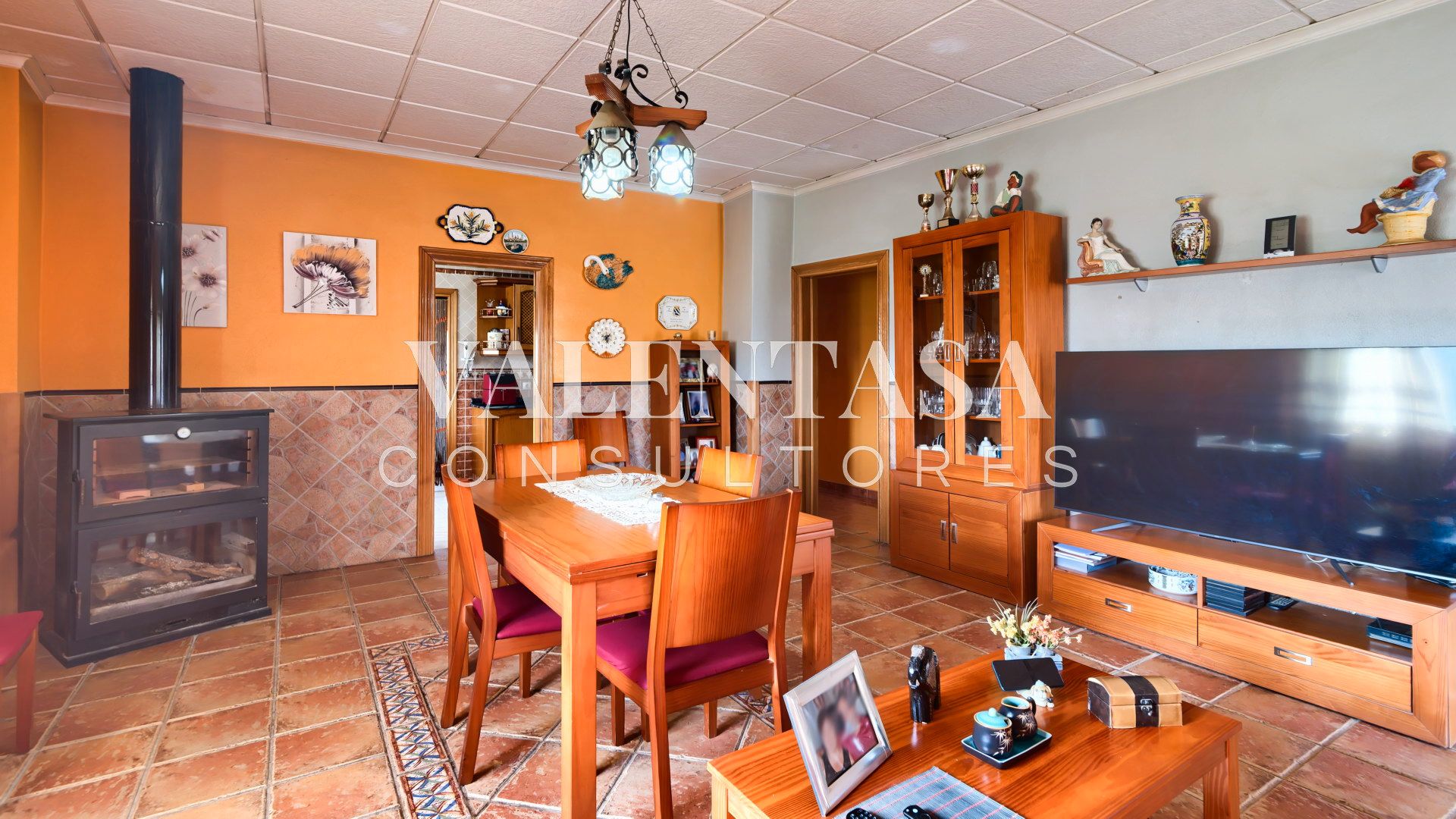 Esszimmer von Country house zum verkauf in L'Alcora mit Klimaanlage und Möbliert