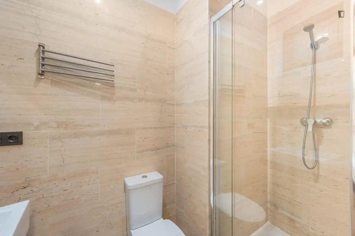 Bany de Apartament de lloguer en Málaga amb Aire condicionat, Moblat i Forn