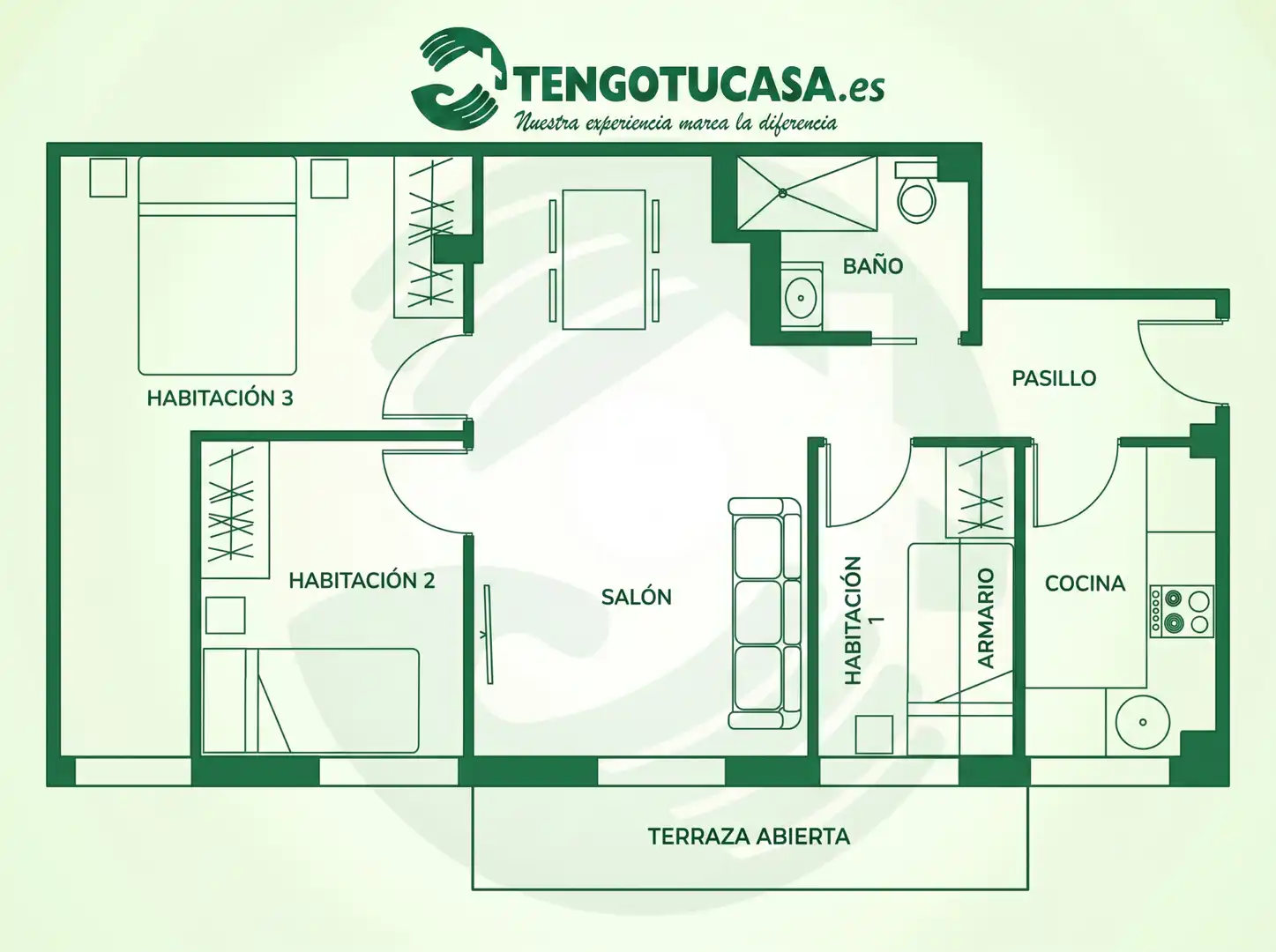 Flat for sale in Madrid  with Air Conditioner, Heating and Parquet flooring
