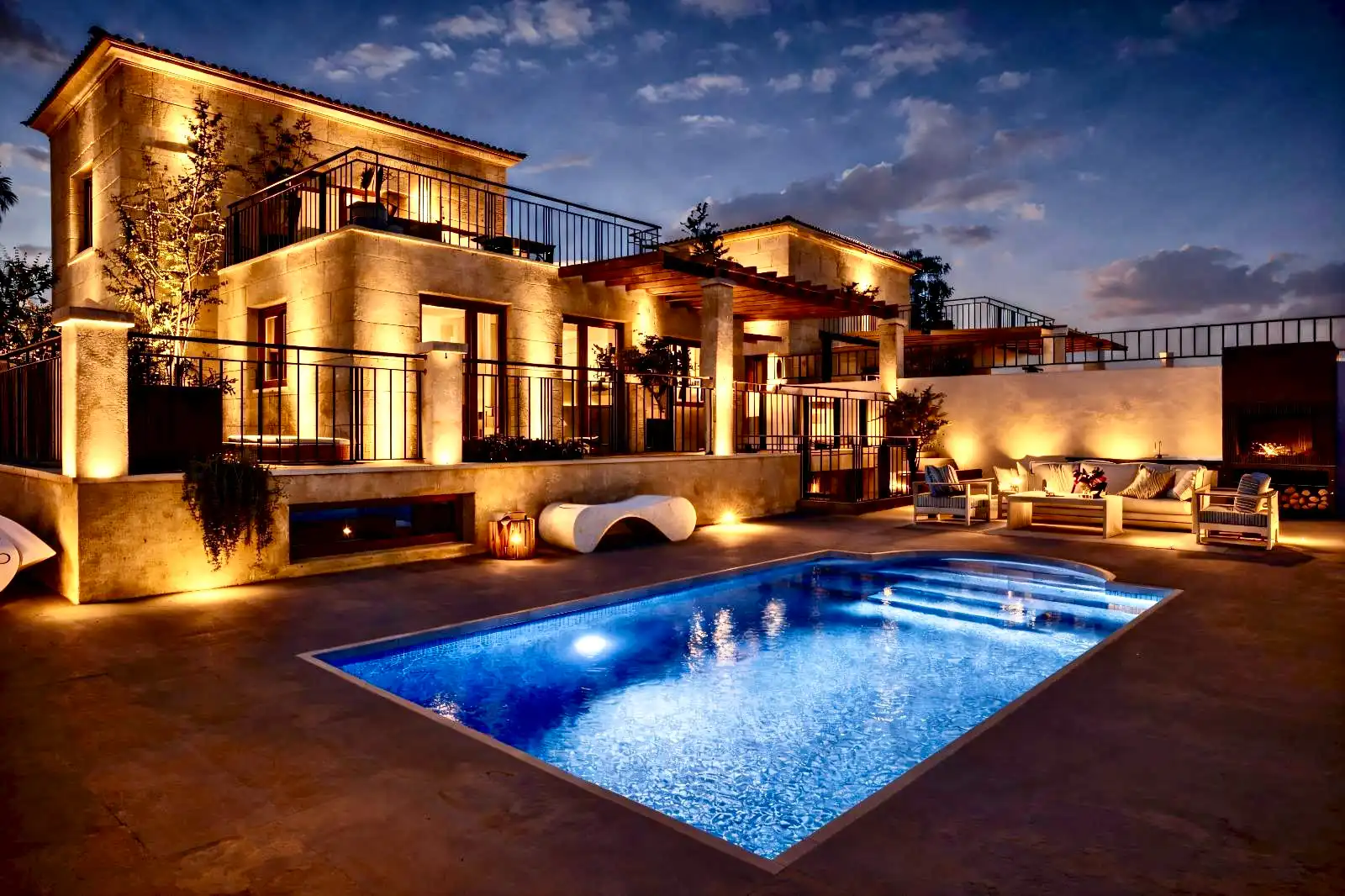 Villa mit Pool zum Verkauf in Pueblo Acantilado - Lanuza, imagen 4