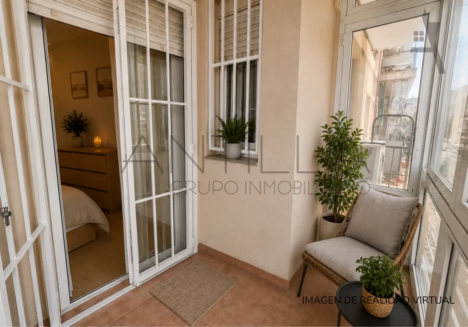 Balcony of Flat for sale in Madrid  with Air Conditioner, Heating and Terrace