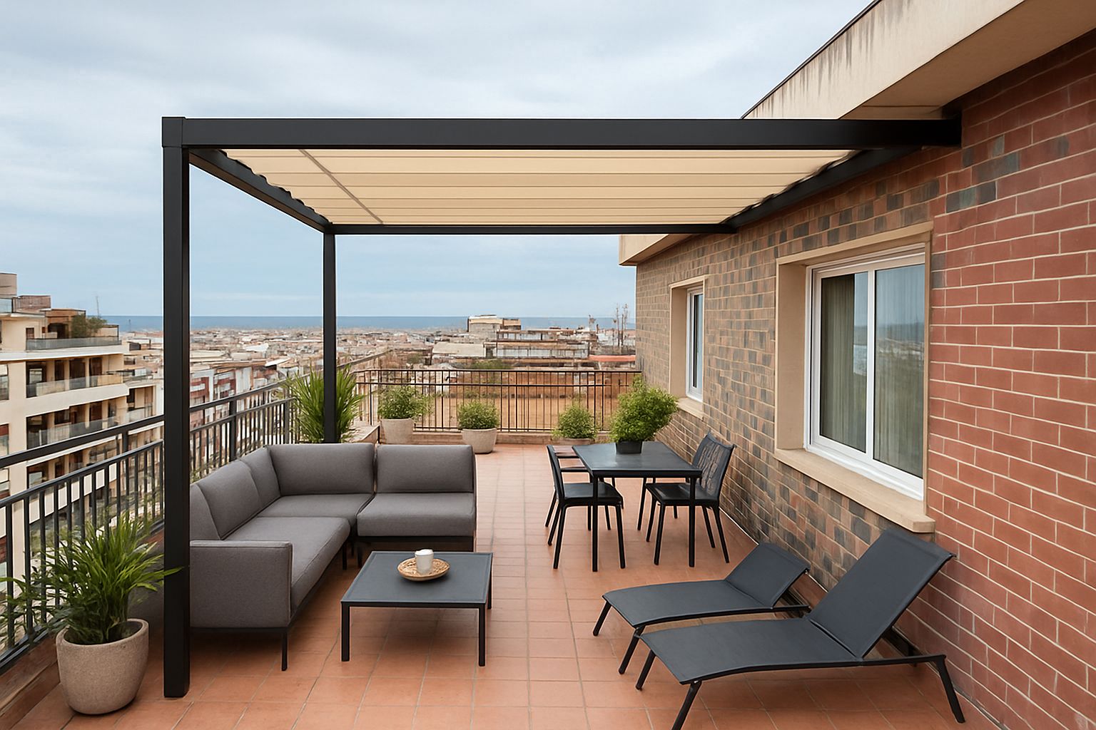 Terrace of Attic for sale in Badalona  with Air Conditioner, Heating and Terrace