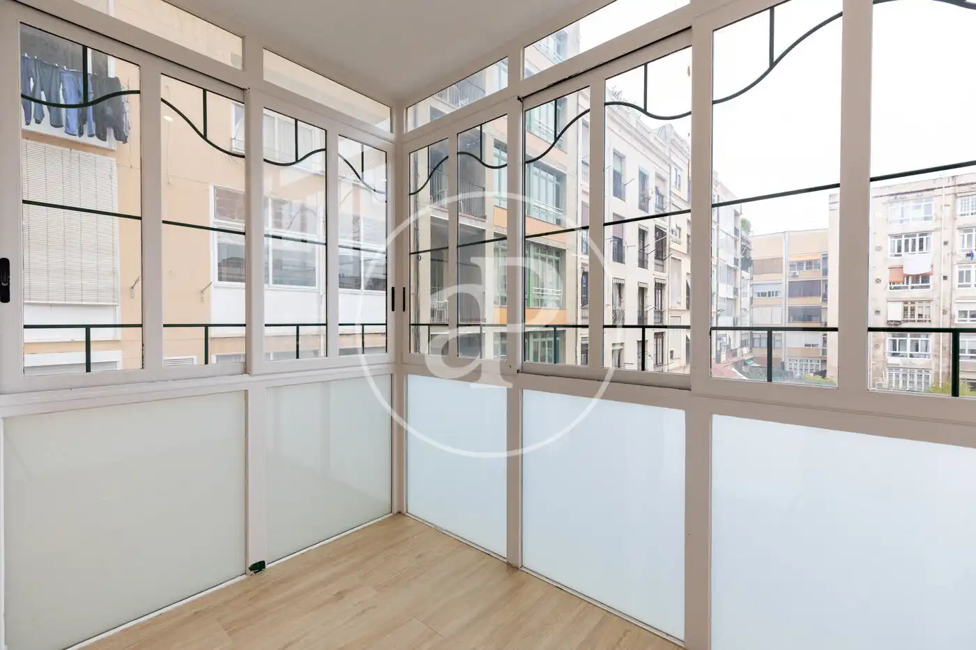 Balcony of Flat for sale in Barcelona  with Air Conditioner and Heating