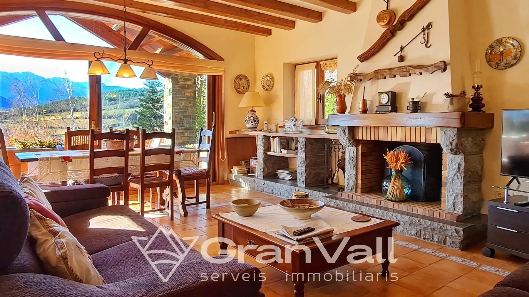 Sala de estar de Casa o chalet en venta en Prullans con Calefacción, Jardín privado y Parquet