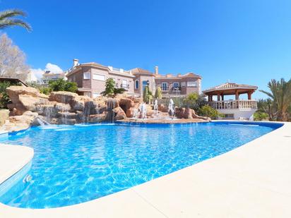 Swimming pool of House or chalet for sale in Málaga Capital  with Air Conditioner, Terrace and Swimming Pool