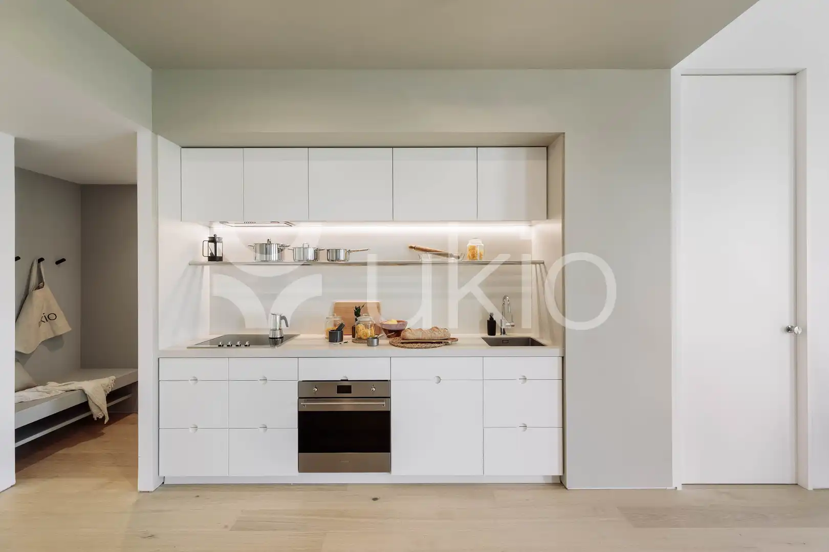 Kitchen of Apartments for rent in Barcelona  with Air Conditioner, Heating and Terrace