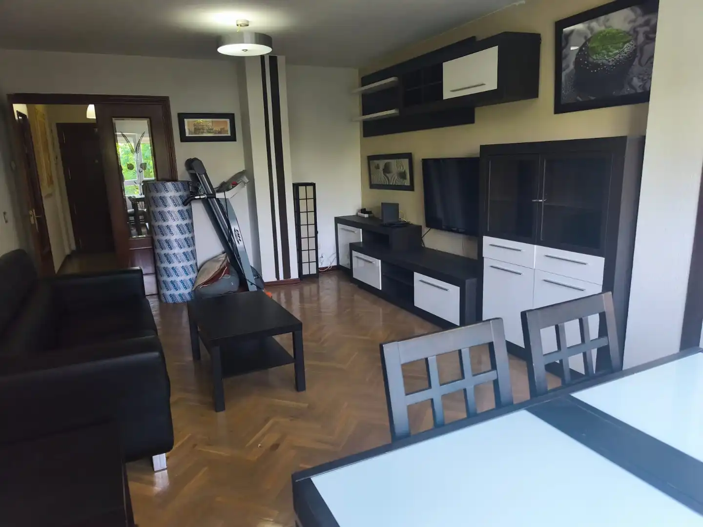 Sala d'estar de Pis per a compartir en Fuenlabrada amb Calefacció, Parquet i Terrassa
