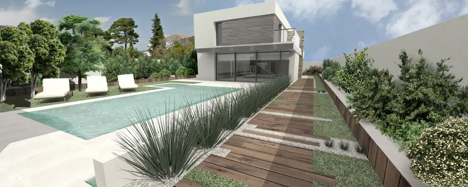 Garden of Houses for sale in Navajas  with Air Conditioner, Heating and Private garden