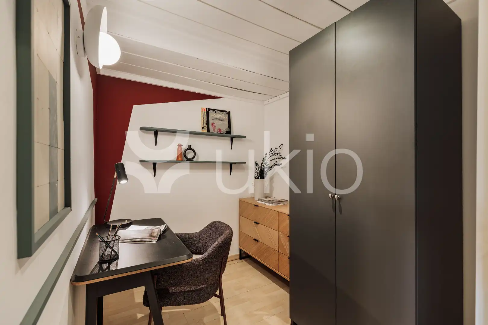 Schlafzimmer von Wohnungen zur Miete in Barcelona mit Klimaanlage, Heizung und Möbliert