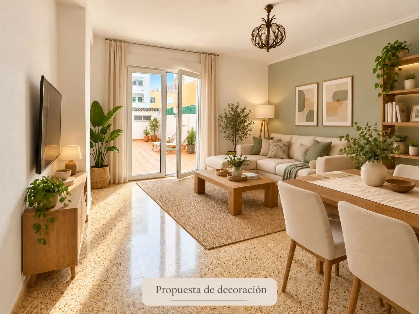 Sala de estar de Piso en venta en  Palma de Mallorca con Terraza y Balcón