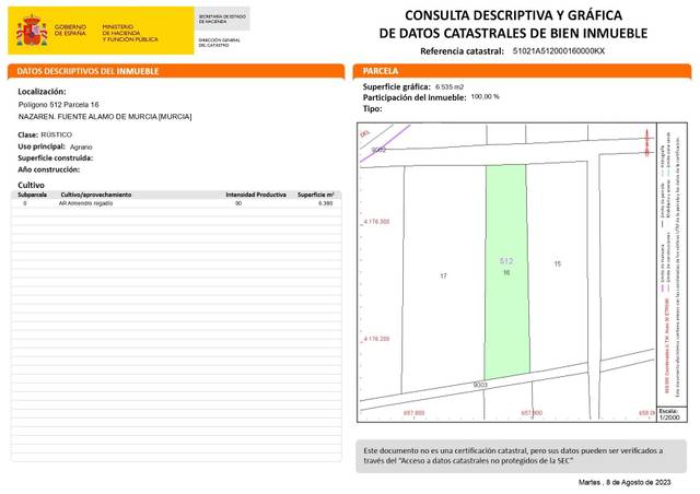 Terreno en Venta en Centro