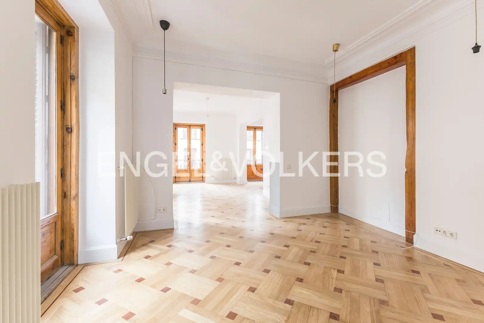 Sala de estar de Piso de alquiler en Madrid con Calefacción, Parquet y Balcón
