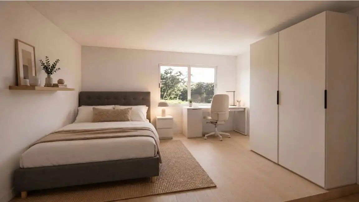 Schlafzimmer von Wohnung zur Miete in Villaviciosa de Odón mit Klimaanlage, Heizung und Parkett