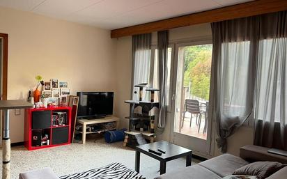 Living room of House or chalet for sale in Riudaura  with Air Conditioner, Terrace and Balcony