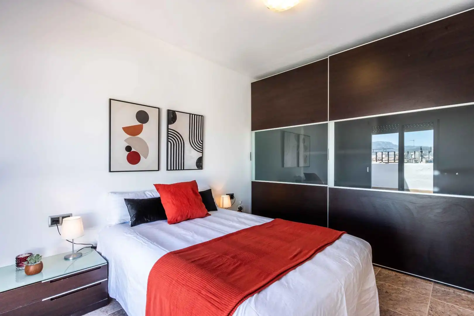Schlafzimmer von Dachboden zum Verkauf in Terrassa mit Klimaanlage, Heizung und Terrasse