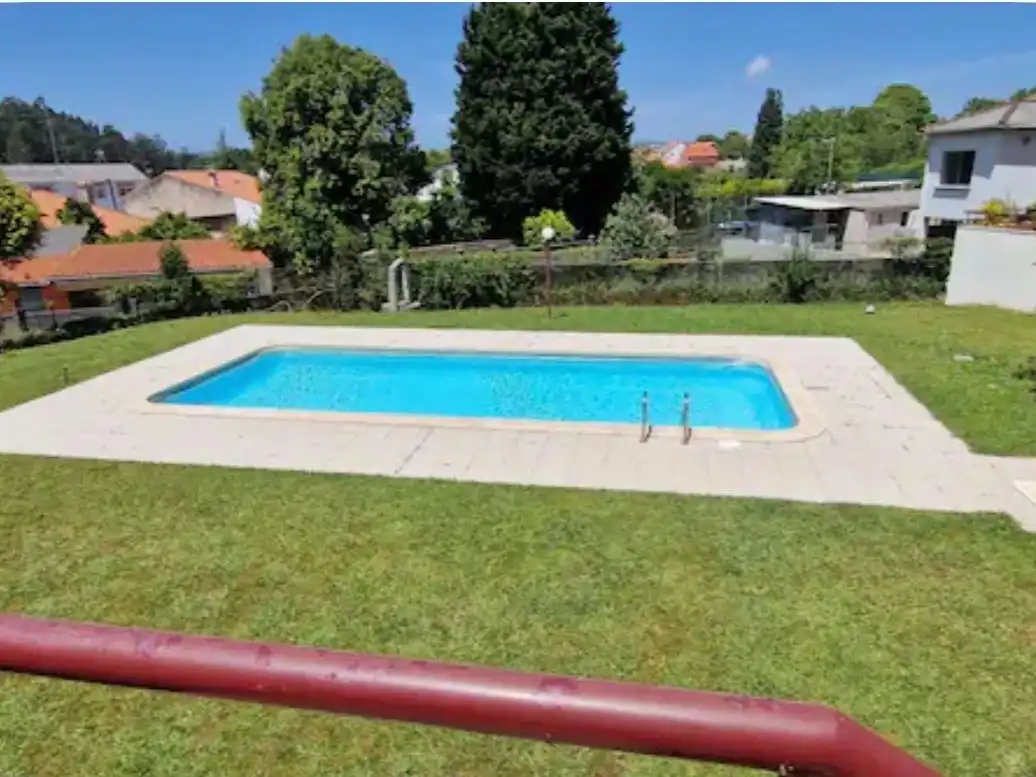 Swimming pool of Flat for sale in Mugardos