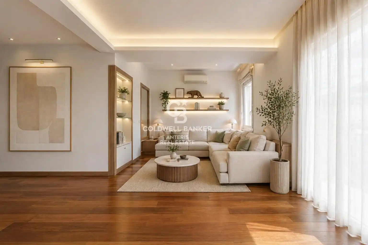 Sala de estar de Piso en venta en Barcelona con Aire acondicionado, Calefacción y Parquet